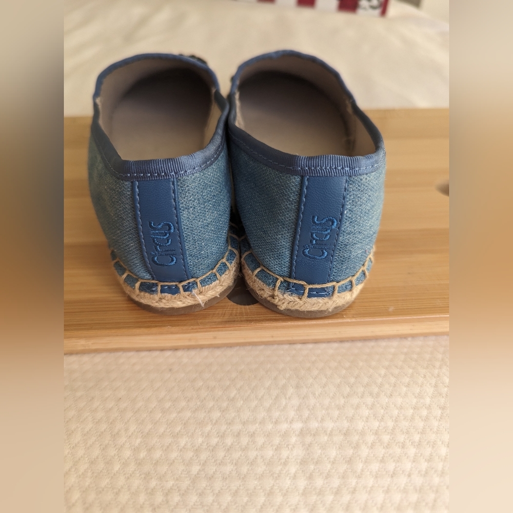 Sam Edelman Women's Circus Embellished Chambray Loretta Espadrille Size 6.5 - Picture 4 of 9